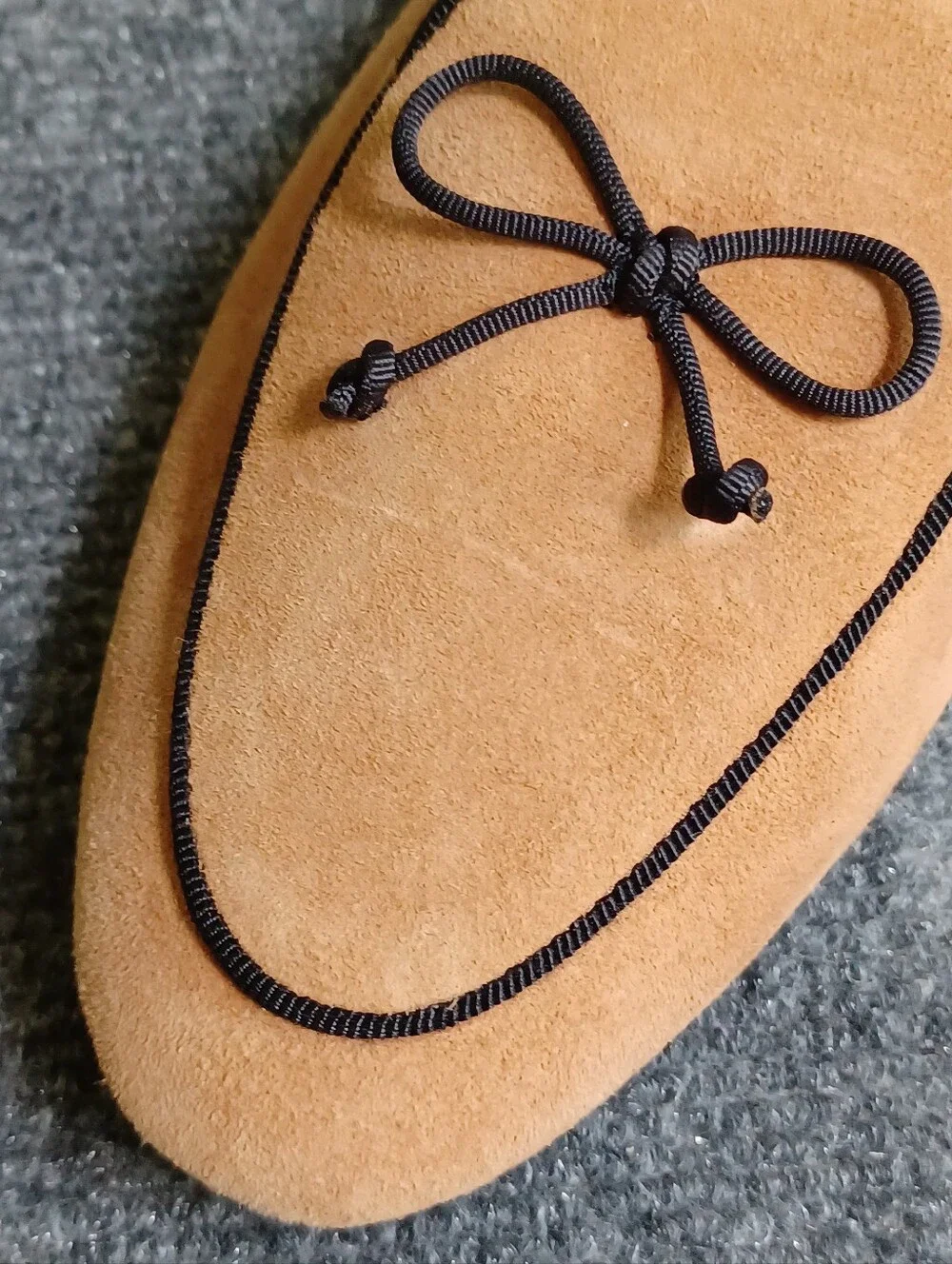 Kate Spade Devi Suede Loafers Size 10 B Women Bow Slip On In Bungalow Brown